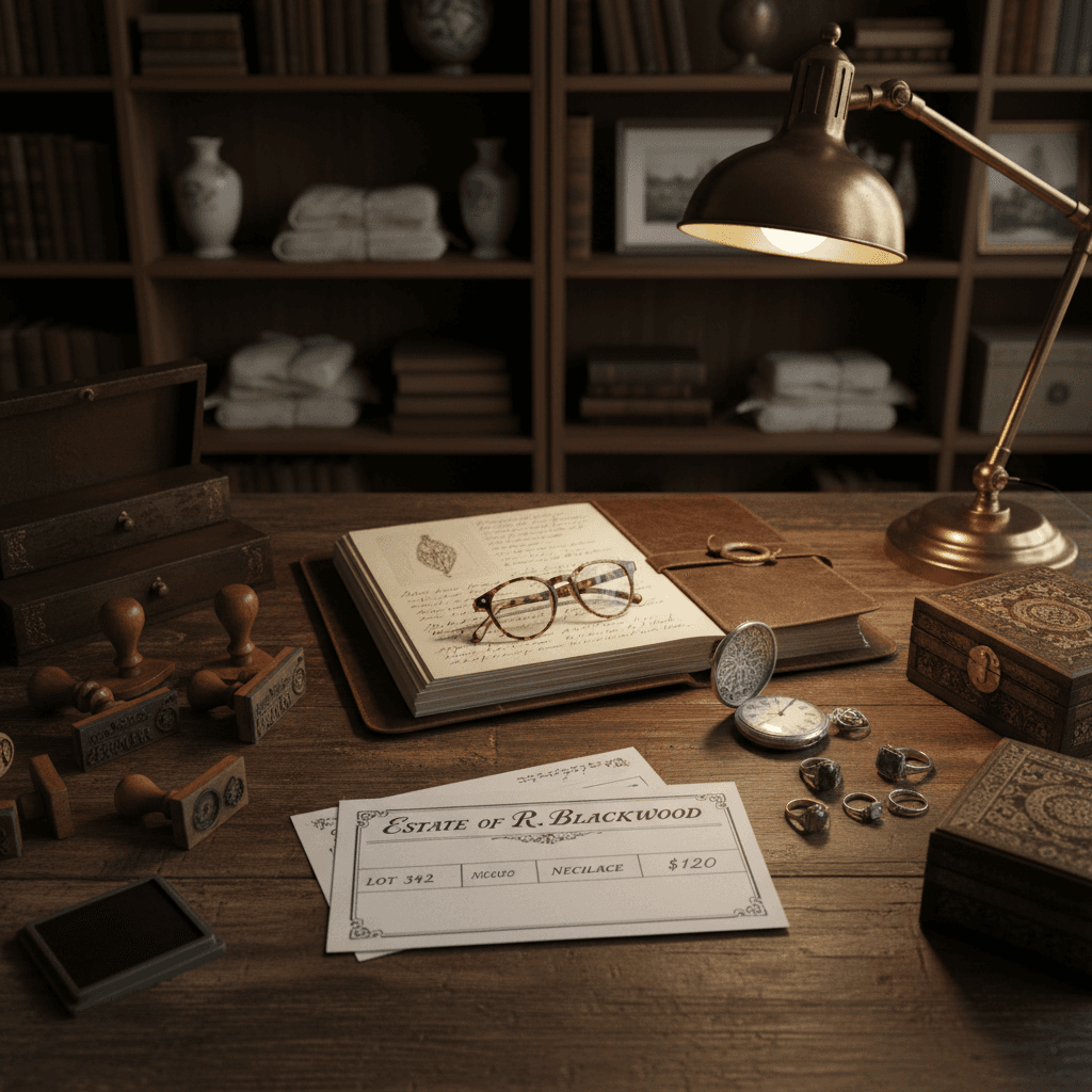 Professional organizing and cataloging of estate items